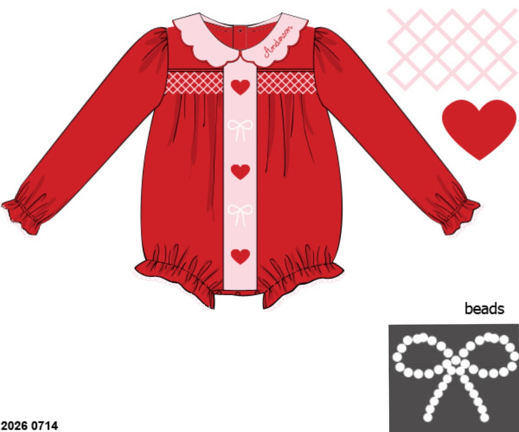 Pre Order 147: Heart to Handle- Girls Knit Bubble