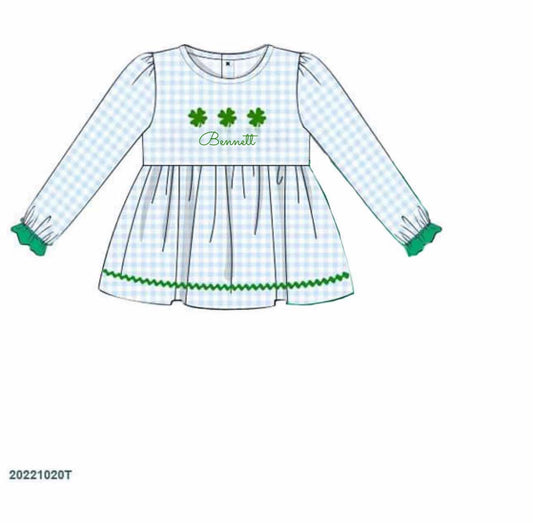 RTS: Girls French Knot Clovers Short "Bennett"
