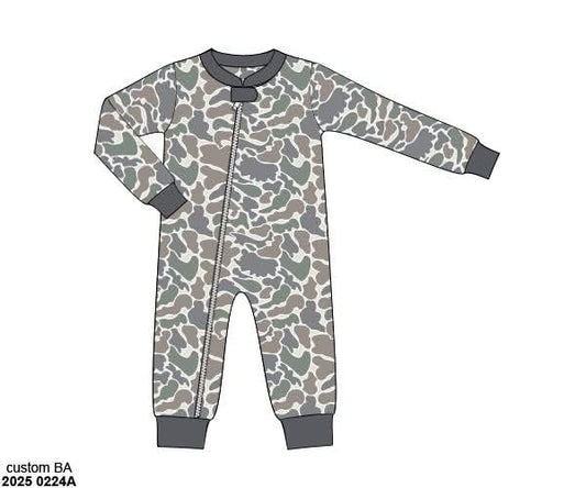 RTS: Bamboo Lounge- Boys 1pc Causey Camo