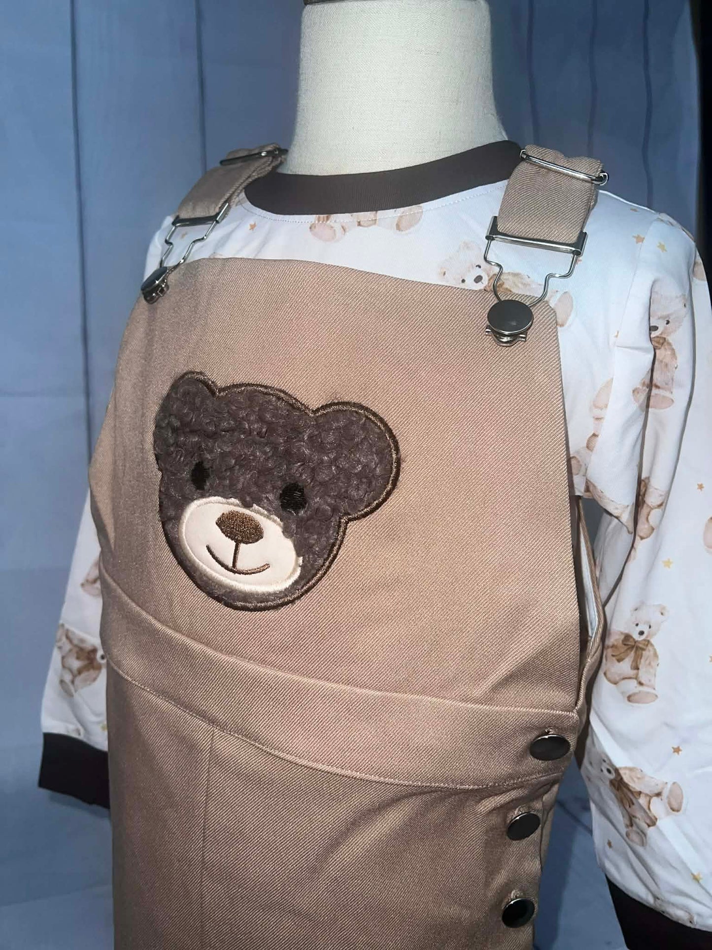 RTS: Beary Sweet- Boys Woven 2pc Longall