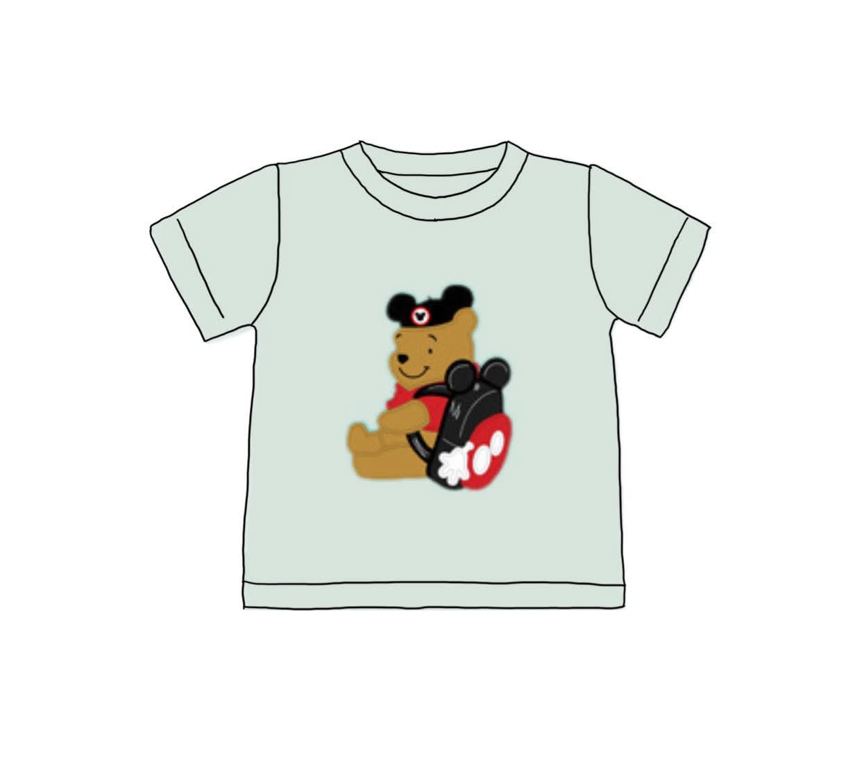 Pre Order 146: Characters- Boys Oh Bother! Appliqué Knit Shirt
