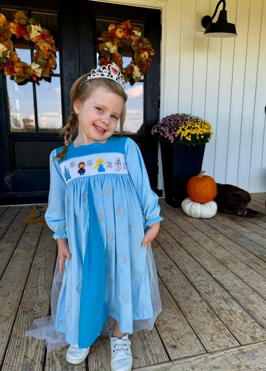 RTS: BBS Dress Up- Girls Ice Princess Knit Dress