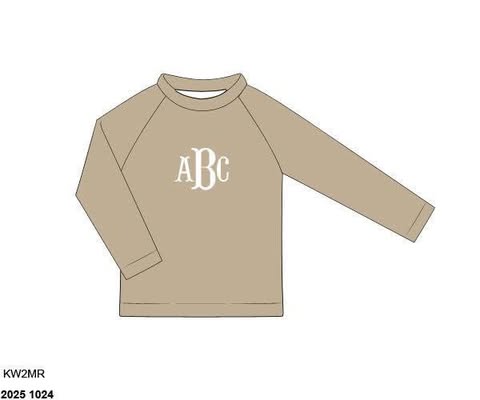 Pre Order 152: Caicos Stripe- Boys Monogrammed Rashgaurd Swim Top
