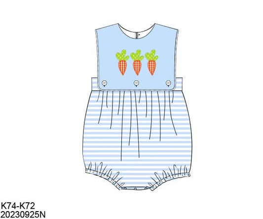 Special Pricing 2.0: Gingham Carrots- Boys Knit Bubble
