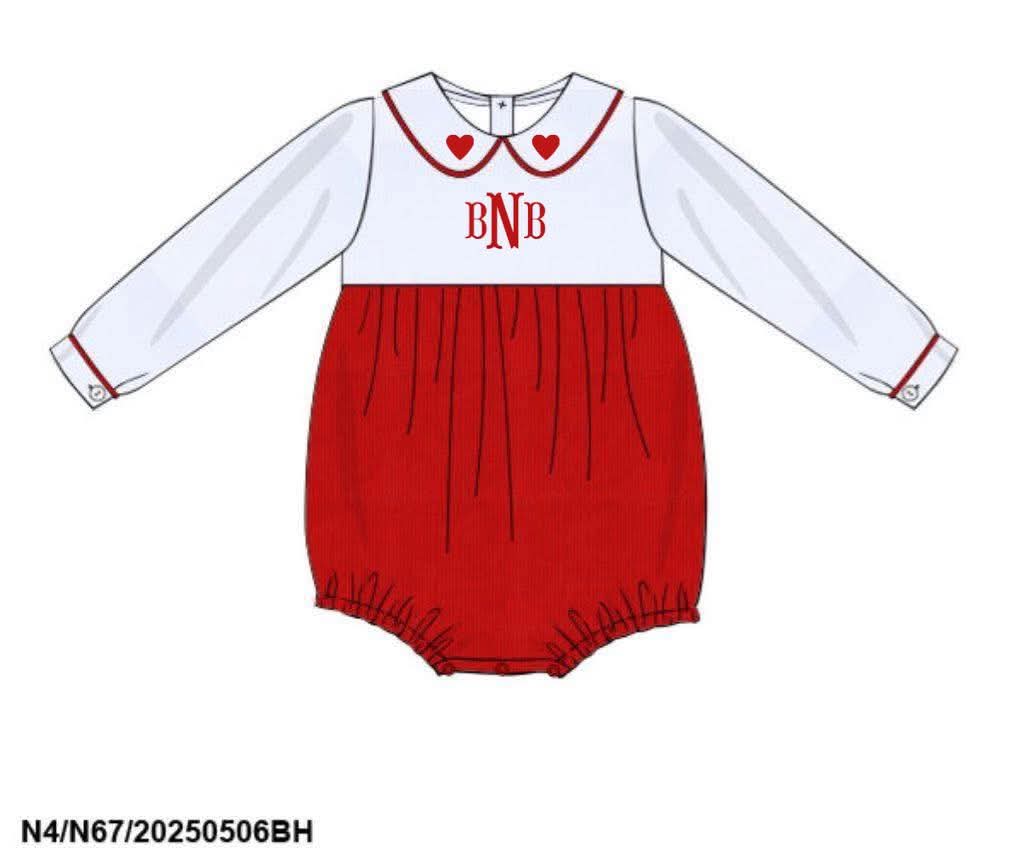 Pre Order 147: Valentine Party- Boys Corduroy Bubble