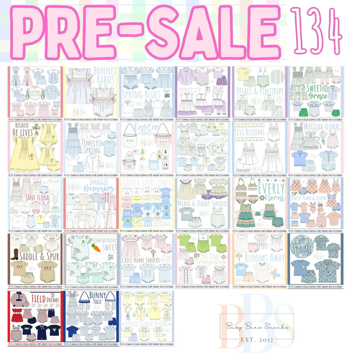 Pre Order 134. CLOSED (Ships TO BBS warehouse end of February then to customers.)