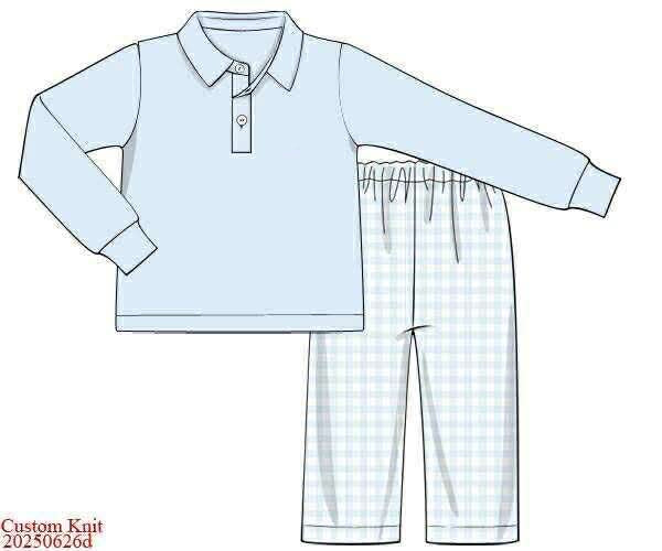 RTS: Lacey Garden- Boys Knit Pant Set