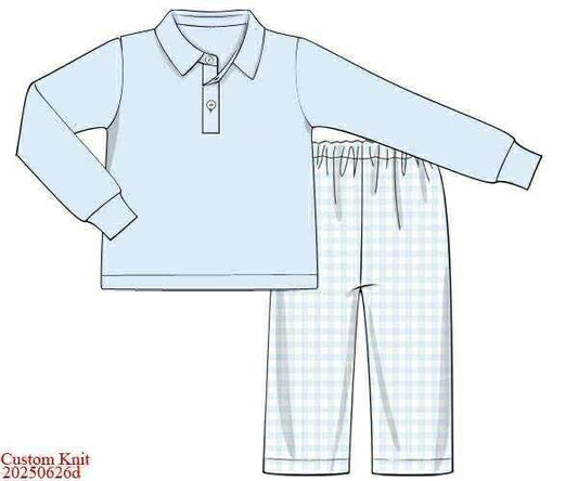 RTS: Lacey Garden- Boys Knit Pant Set