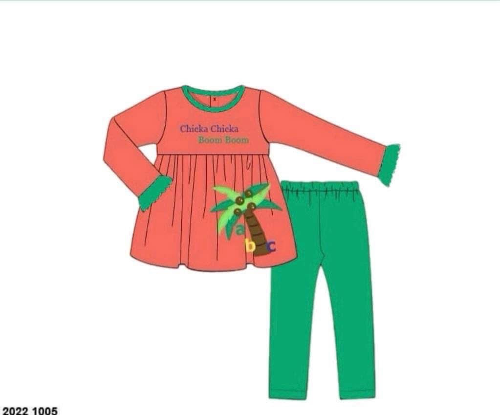 Customer Choice Pre Order 1: Girls Alphabet Tree Legging Set