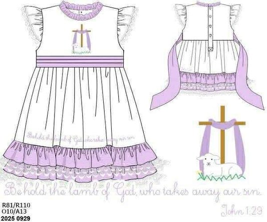 RTS: For God So Loved- Girls Woven Dress