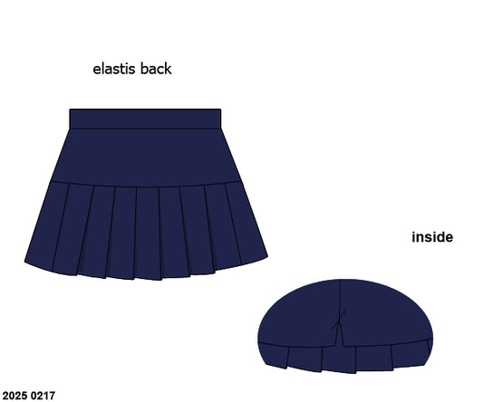 RTS: Girls Bottoms- Knit Navy Skort