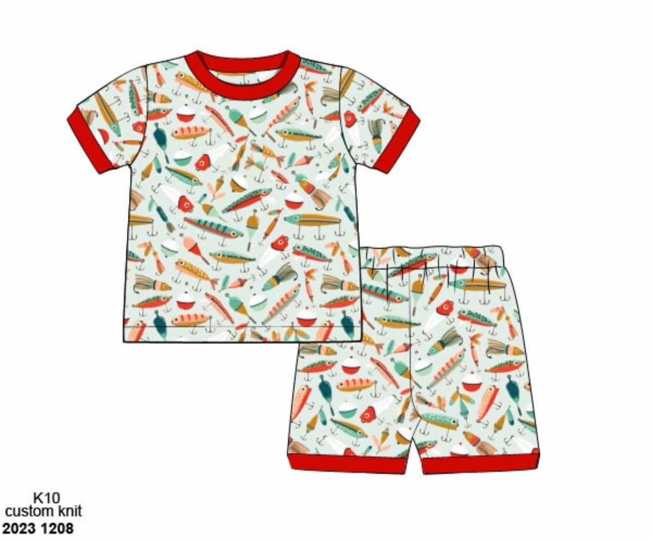RTS: Go Fish- Boys 2pc Knit Lounge Set