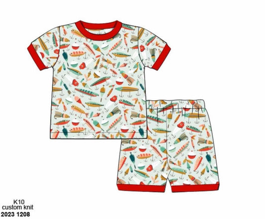 RTS: Go Fish- Boys 2pc Knit Lounge Set
