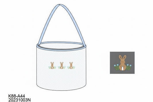 RTS: Easter Baskets- Boys Bullion Bunnies (No Monogram)