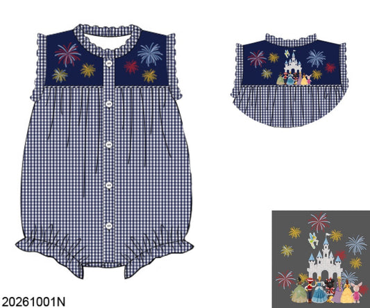 Pre Order 151: Magical Nights- Girls Smocked Woven Bubble