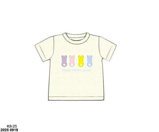 RTS: Easter Shirt Only- Boys Peep Appliqué Shirt