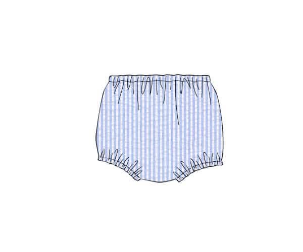 Pre Order 148: Lynn’s Ole Bunnies- Boys Seersucker Diaper Cover
