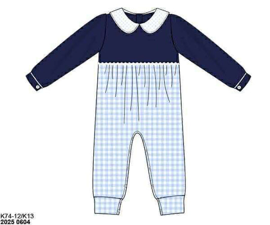 RTS: Dot & Darlin- Boys Knit Romper