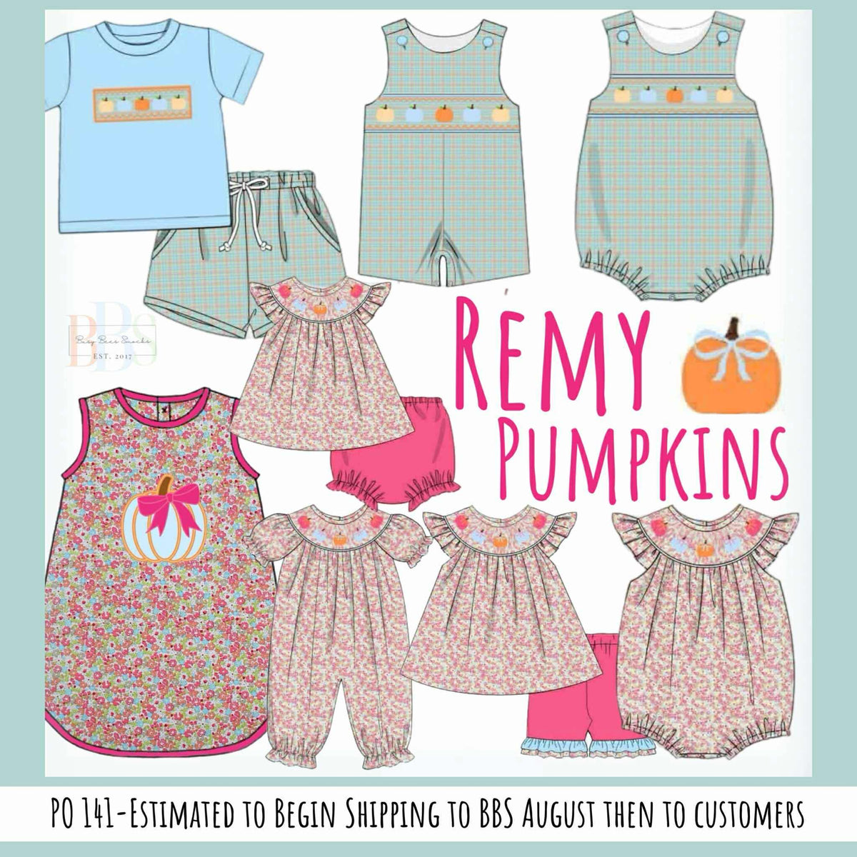 RTS: Remy's Pumpkins- Girls Woven Dress