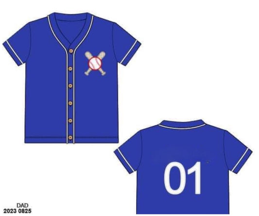 RTS: Baseball Jerseys- Adult/Mini Royal Blue