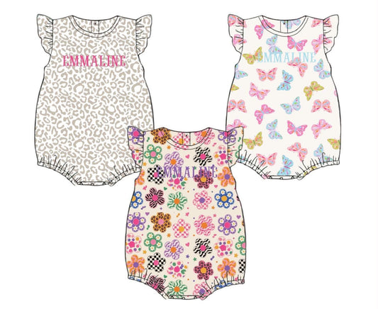 Special Pricing 2.0: 3pc Knit Pack- Girls Retro Flowers, Butterflies, Cheetah Bubbles