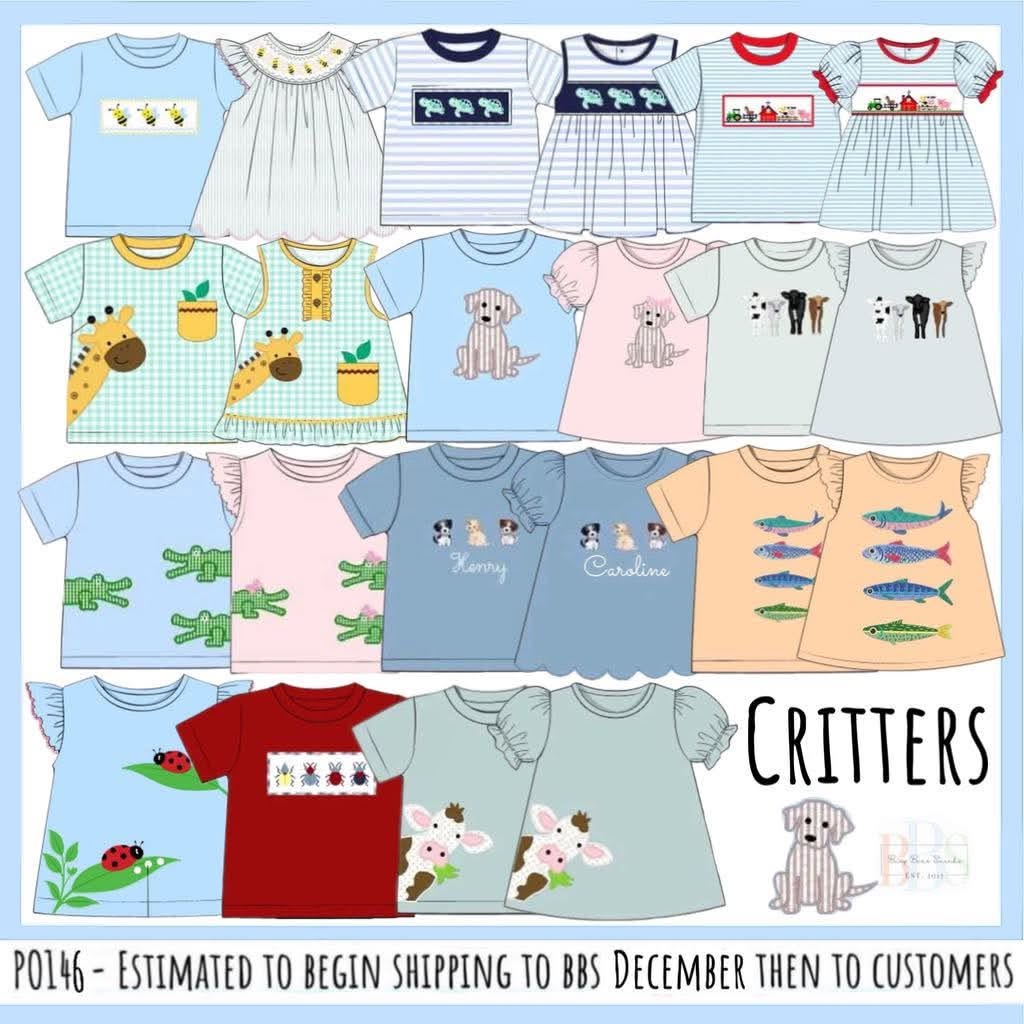 Pre Order 146: Critters- Boys Moo Cow Appliqué Knit Shirt