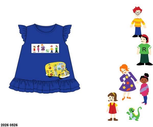 Pre Order 146: Books- Girls Seatbelts Everyone Knit Shirt