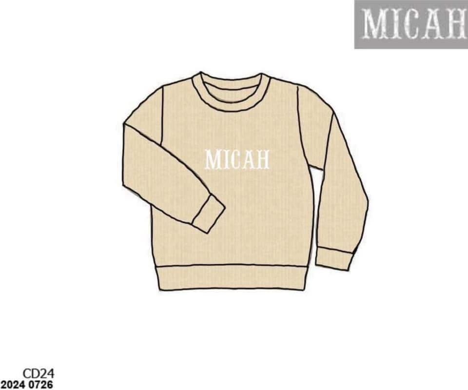 Pre Order 146: Sweaters- Boys French Knot Tan Sweater
