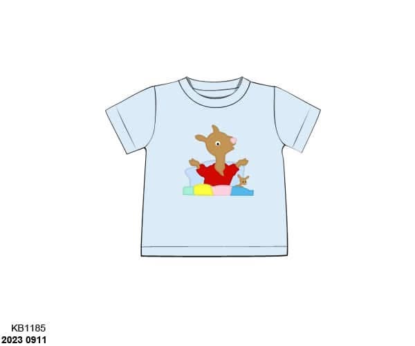 Pre Order 146: Books- Boys Llama Appliqué Knit Shirt