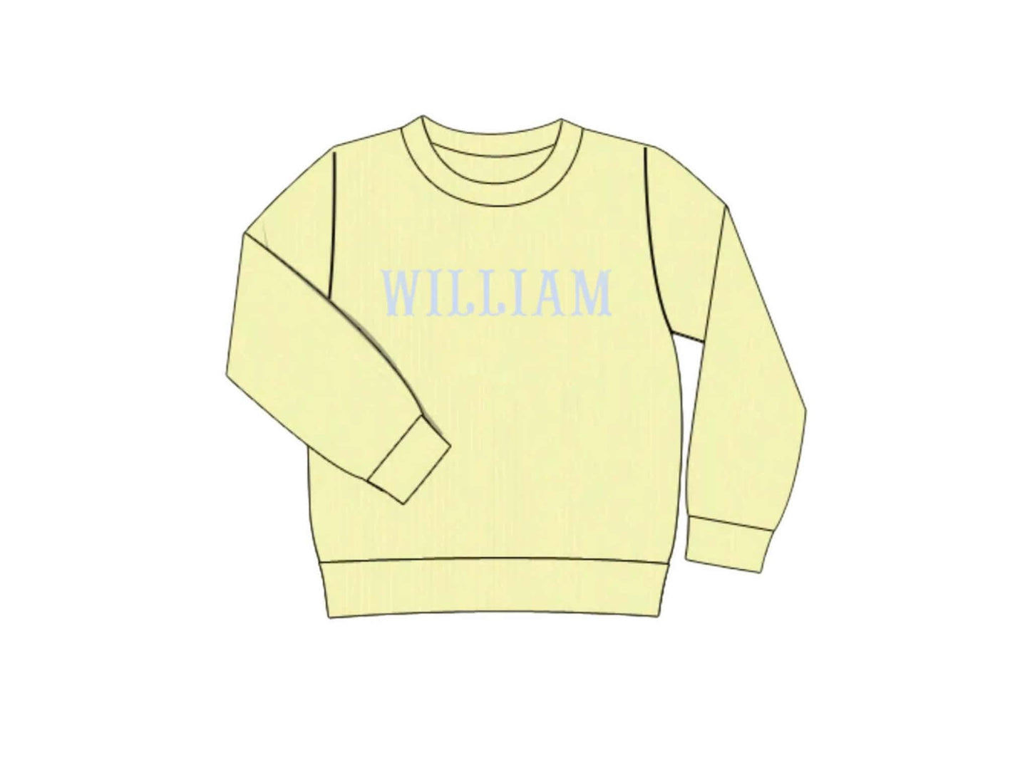 Pre Order 146: Sweaters- Boys French Knot Pale Yellow Sweater
