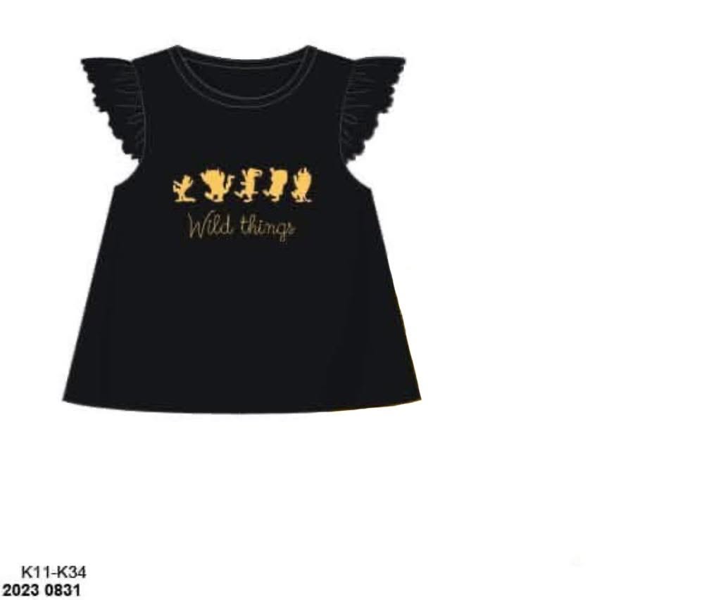 Pre Order 146: Books- Girls Wild Things Knit Shirt