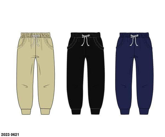 Pre Order 141: Boys Only- 3pc Jogger Pack(Black, Tan, & Navy)