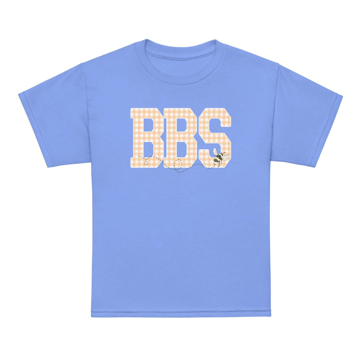 Exclusive BBS Graphic T-Shirt-  Peach Gingham BBS