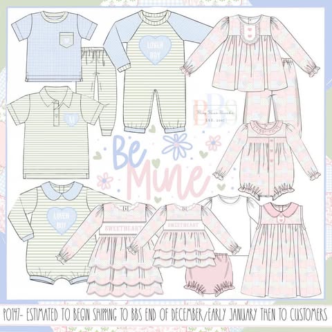 Pre Order 147: Be Mine- Boys Knit Jogger Set