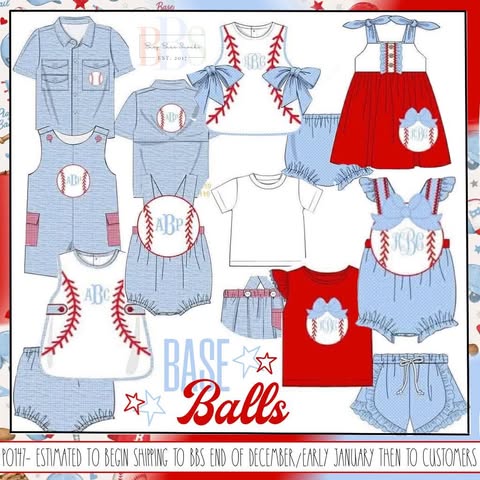 Pre Order 147: Baseball- Girls Woven Bloomer Set