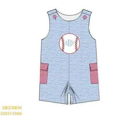 Pre Order 147: Baseball- Boys Woven Shortall