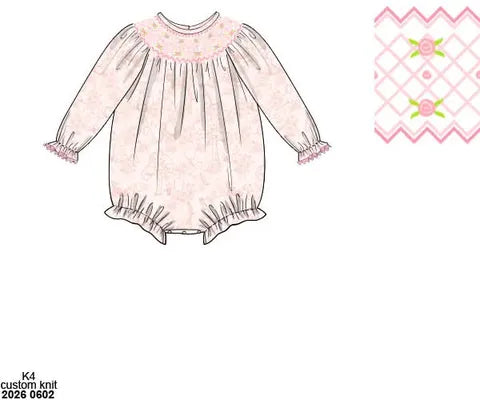 Pre Order 147: Bear Toile- Girls Knit Bubble