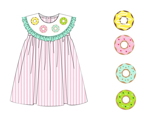 Throwback Pre Order: Donut Shop- Girls Knit Dress