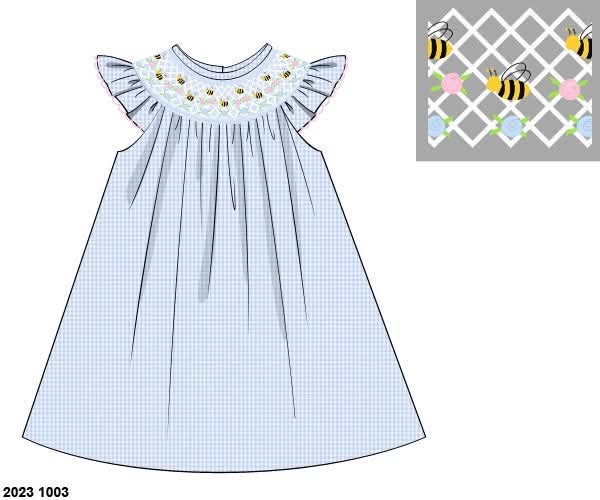 Throwback Pre Order: Busy Bees- Girls Woven Dress