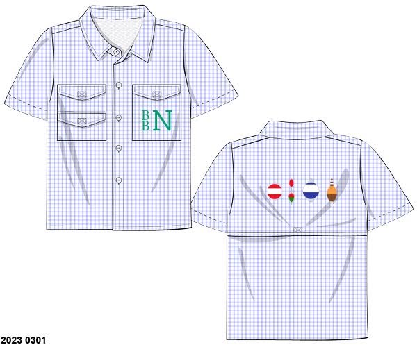 Throwback Pre Order: Bobbers- Boys Woven Fishing Shirt