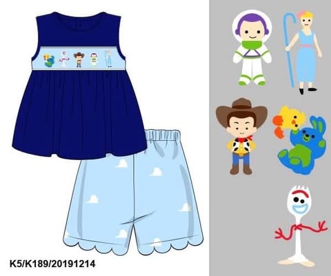 Throwback Pre Order: Toy Buddies- Girls Knit Short Set
