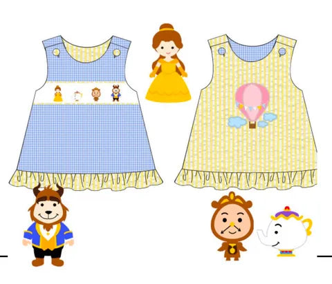 Throwback Pre Order: Girls Only- Reversible Princess/Balloon Woven Shirt