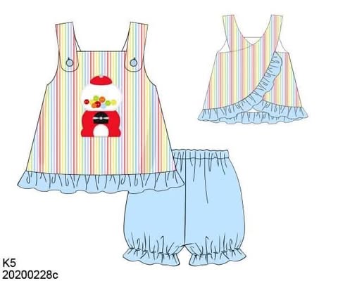 Throwback Pre Order: Girls Only- Bubble Gum Knit Bubble Short Set