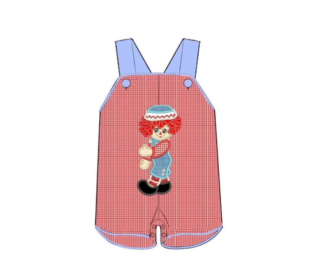 Throwback Pre Order: Raggedy- Boys Woven Shortall