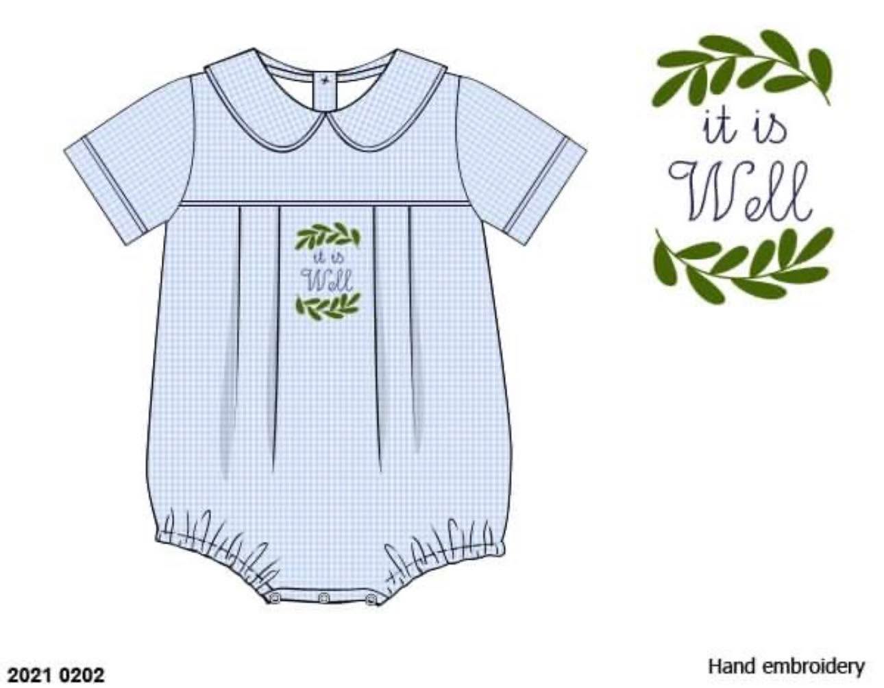 Throwback Pre Order: It Is Well- Boys Woven Bubble