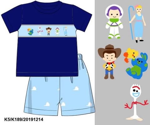 Throwback Pre Order: Toy Buddies- Boys Knit Short Set