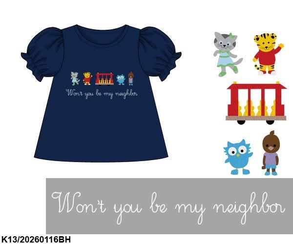 Pre Order 139: BTS Shirt Only- Girls Tiger Neighbor Knit Shirt