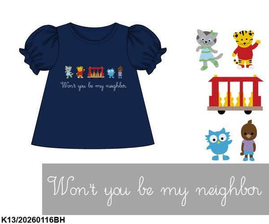 Pre Order 139: BTS Shirt Only- Girls Tiger Neighbor Knit Shirt