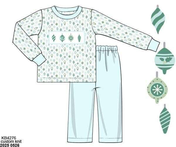 RTS: Olivia's Ornaments- Boys Knit Pant Set
