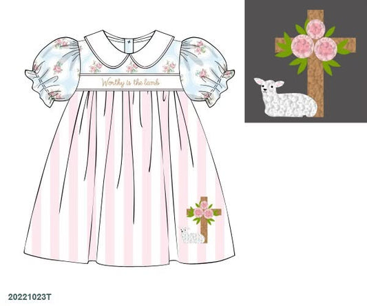 Special Pricing 2.0: Worthy is the Lamb- Girls Knit Dress